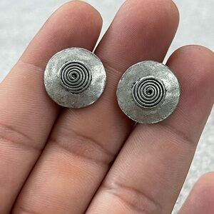 Vintage Women Tribal Silver Earrings